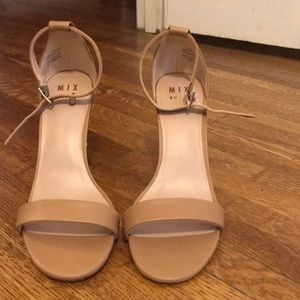 Brand new nude strappy heels